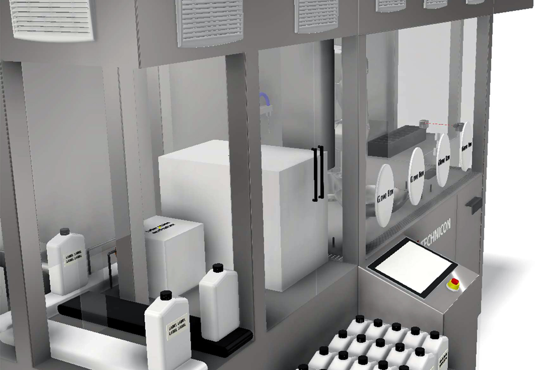 Automated Bottle Filling Solution close-up