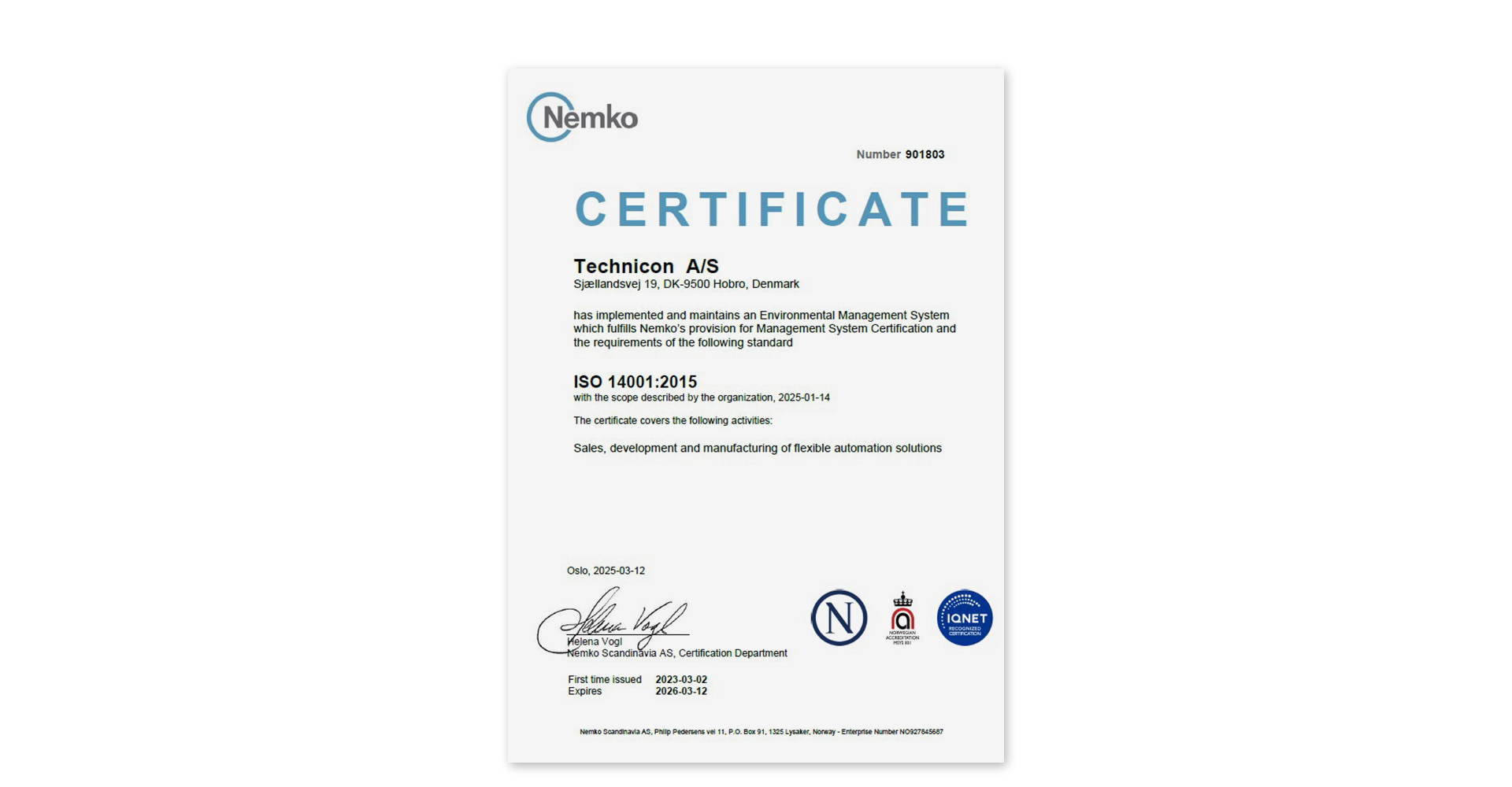 DS/EN ISO 14001:2015